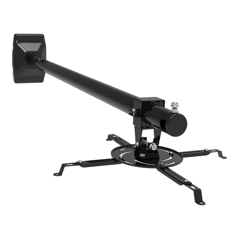 FocusMount PMCT-130 black swivel 360 degree rotate adjustable height projector ceiling mount