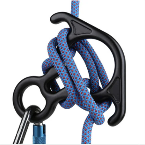 Mountaineering and rock climbing equipment horn 8-ring high-altitude descent device 8-ring speed descent device