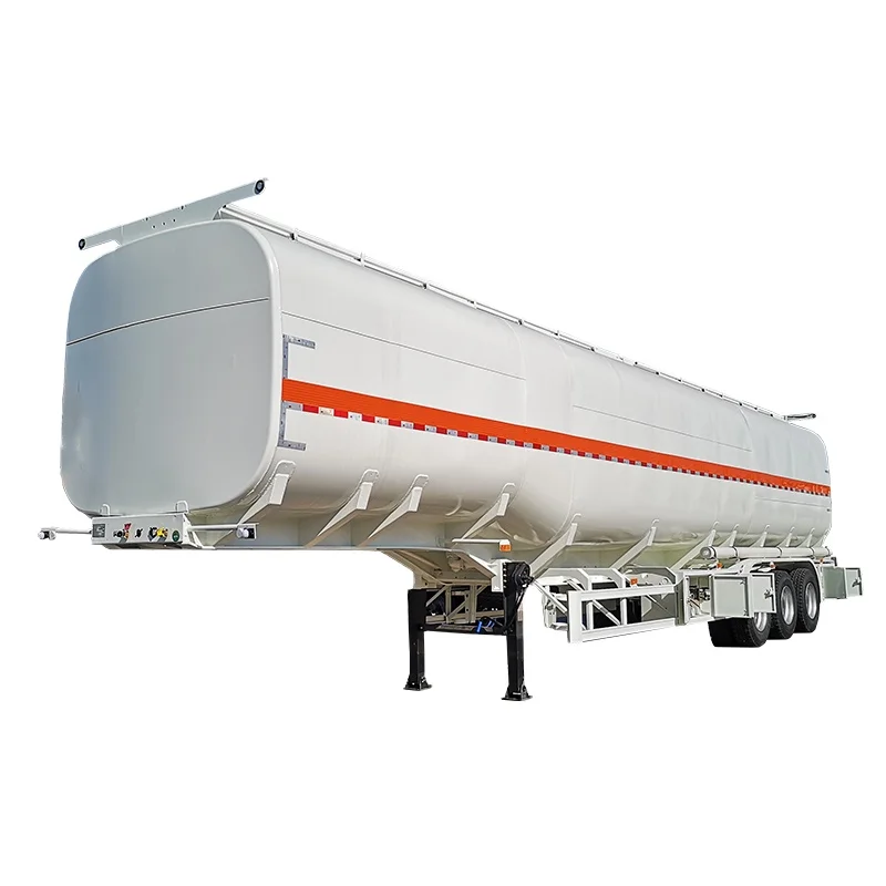 China Factory 2 3 Axle 45000 Litres Aluminium Water Palm Oil Fuel Tank Tanker Semi Trailers for Sale