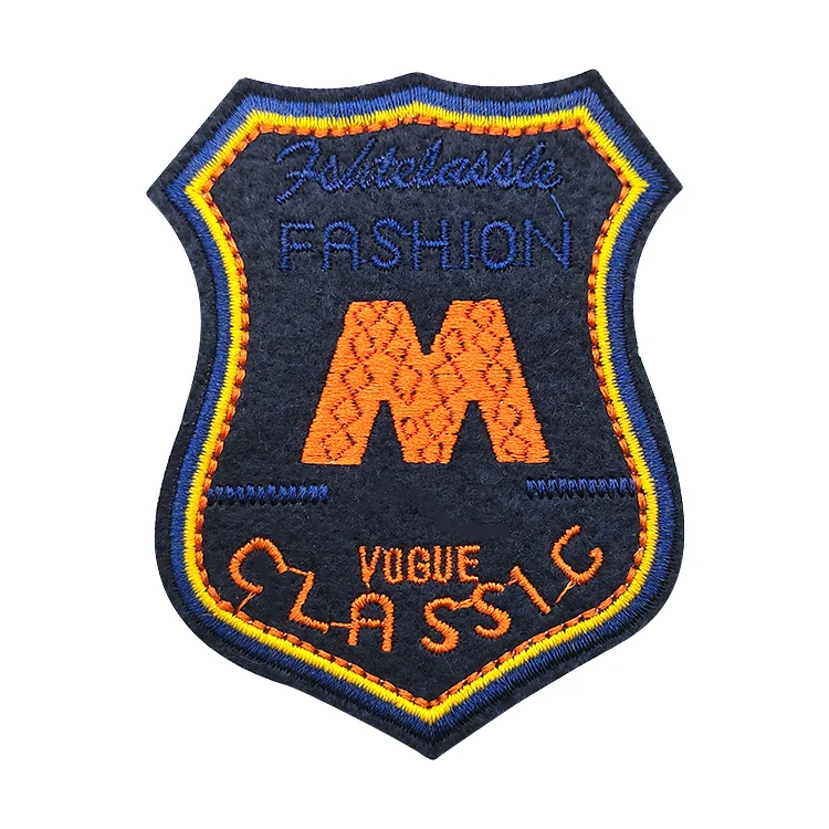 Clothing hats knapsack For Woven Embroidery Logo graphic Patches Custom Embroidered patch iron on badges