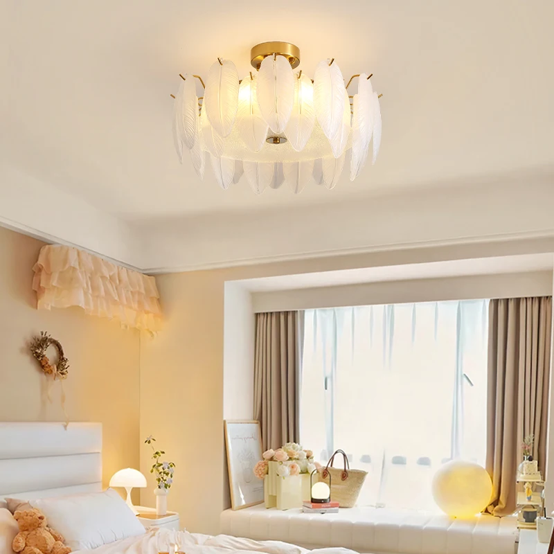 European Style Luxury Crystal Lamp Simple French Light Luxury Living Room Bedroom Ceiling Decoration Crystal Chandelier