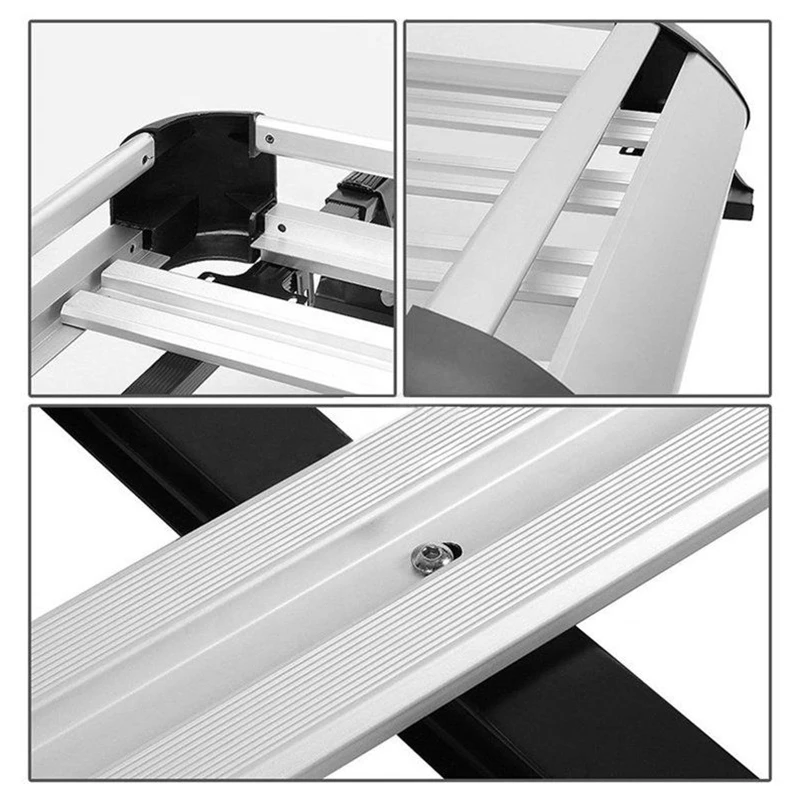 Silver Bike Aluminum Top Cargo Rack/Basket Car Roof Rack 4x4 Universal Car Roof Racks For volvo Toyota Prado Id4 Jeep Suv Cars