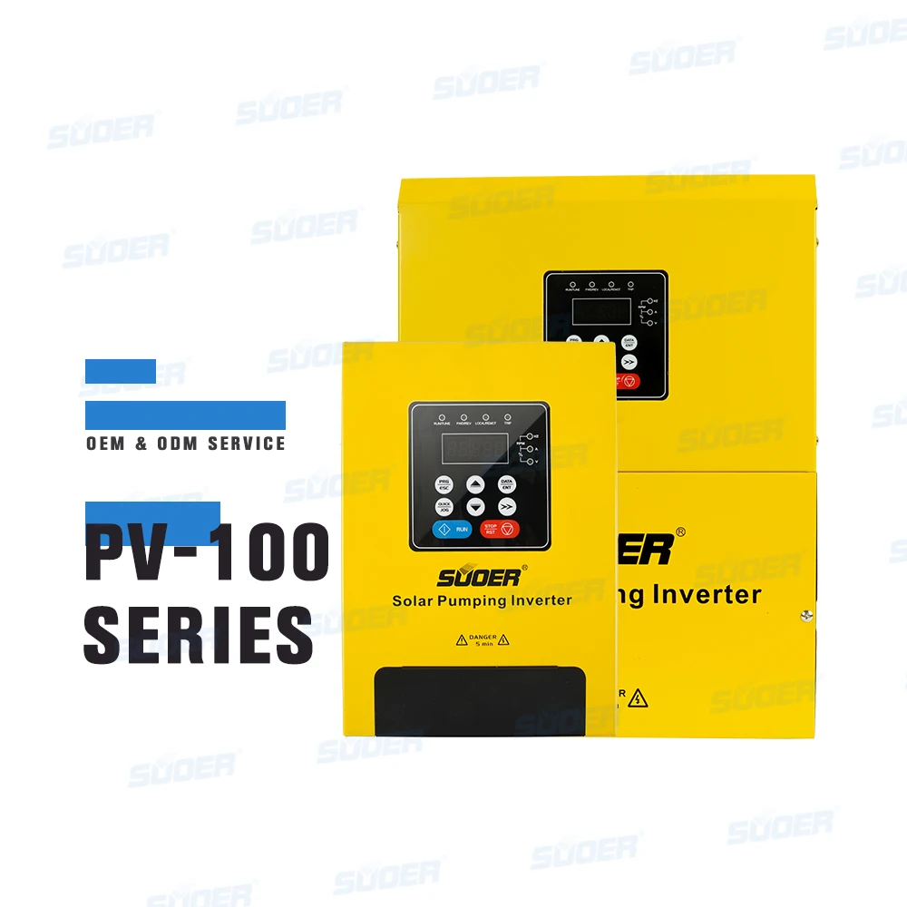 Suoer high quality 220v 2.2kw 3hp solar water pump inverter with load test