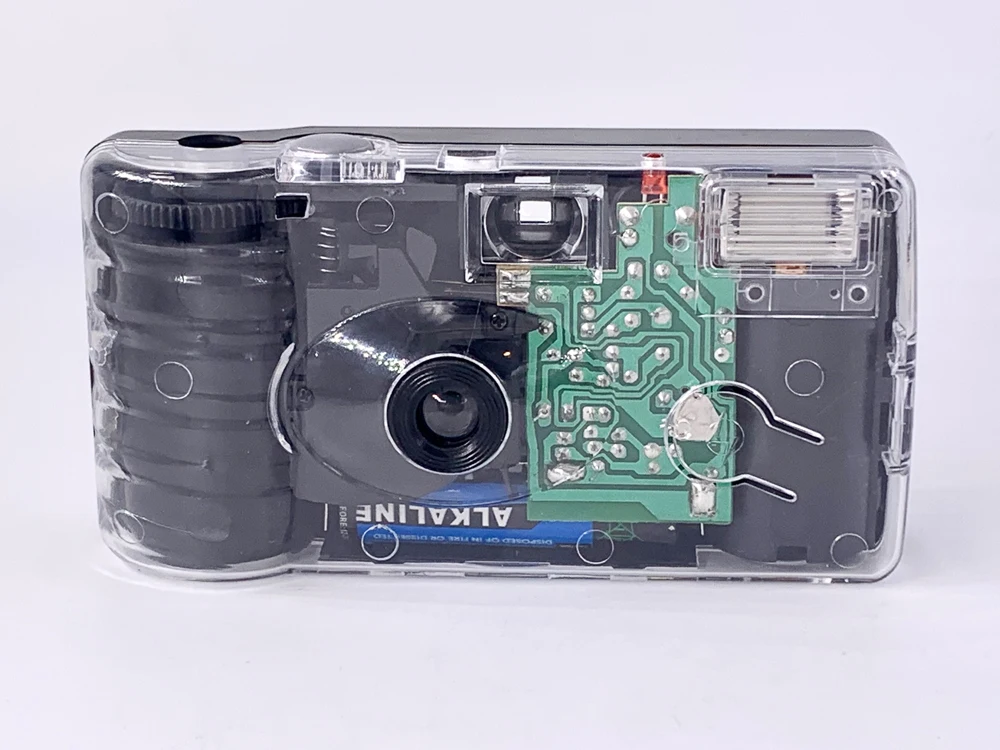 Transparent Clear Plastic Cover Disposable Film Camera with Flash 35mm Film Kodak Color ISO200/ISO400