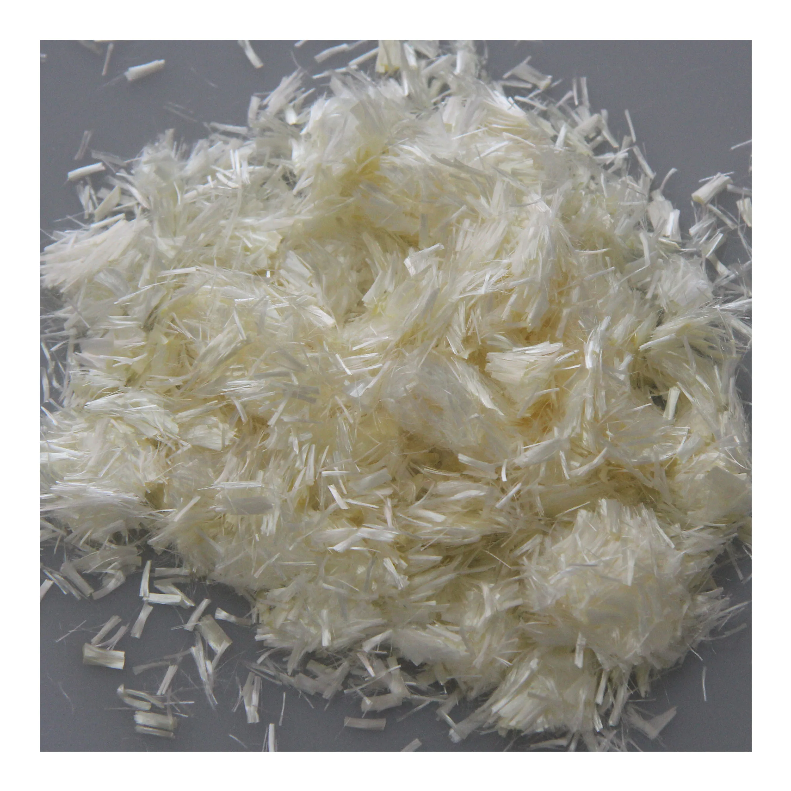 White Concrete Reinforcement Fiber Anti Cracking Synthetic Polymer Microfiber