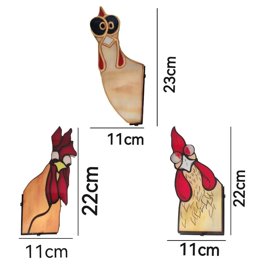 New style window decoration cartoon rooster bedroom living room decoration pendant
