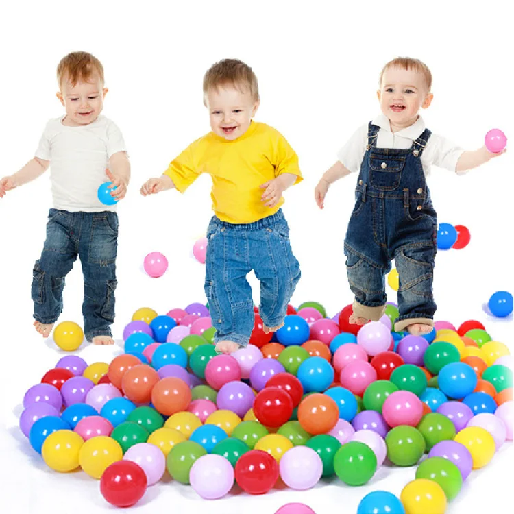 Wholesale  Soft Plastic Ball Pit Balls 7 Colors Elastic Ocean Ball Kids