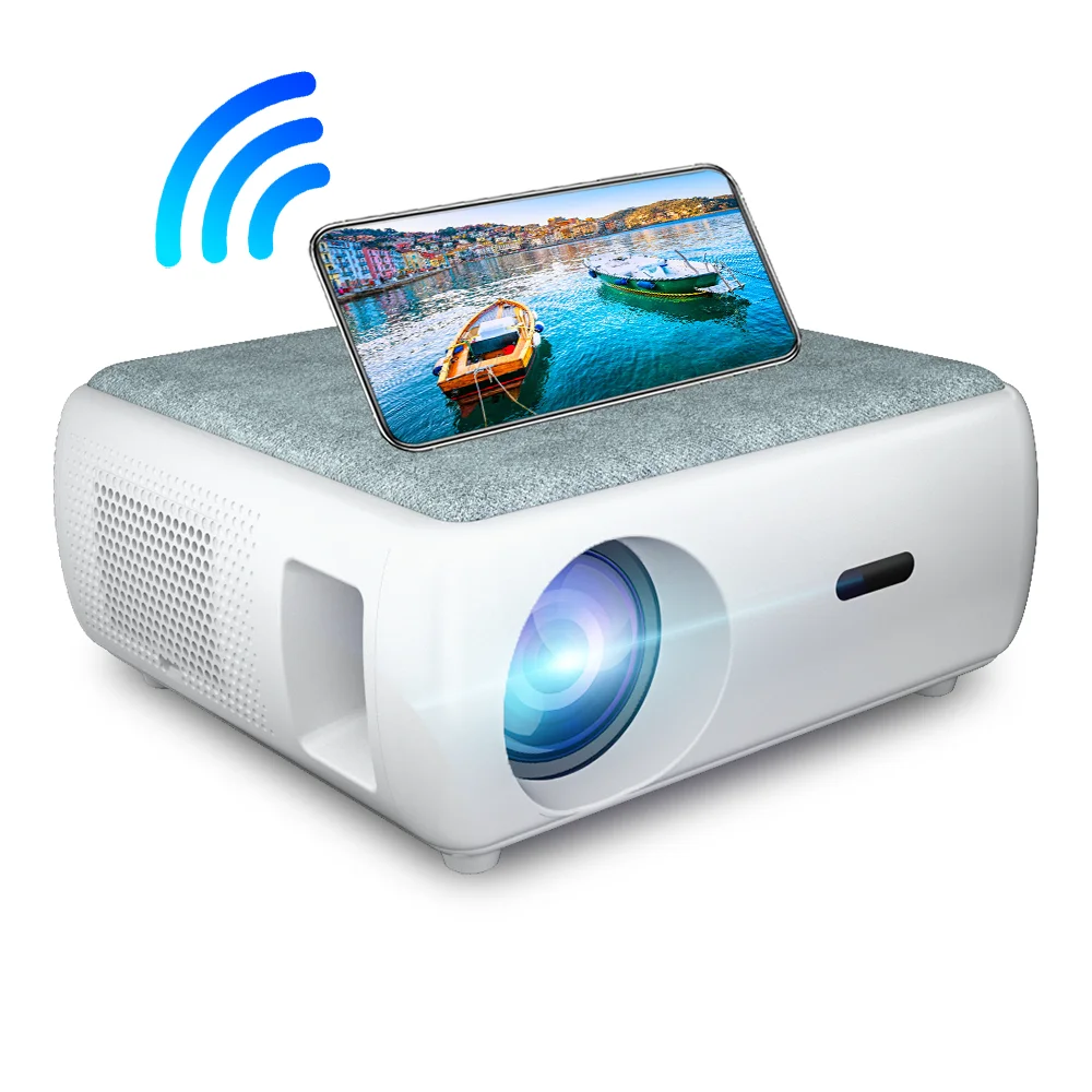 Salange P88 LED 3D Smart Projector 1080P 300 inch Screen Home Theater 7000 Lumen HD LCD Display Logo Video Beam Projector Phone