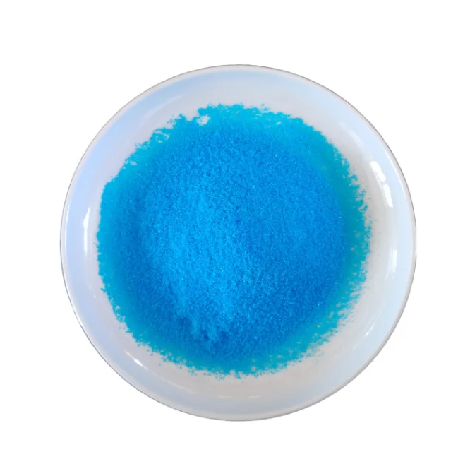 Пищевой медный сульфат безводный моногидратный порошок Cu2So4 насыпью синие кристаллы пентагидрат