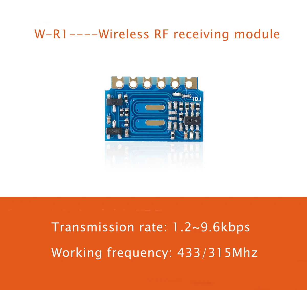 W-R1 wireless RF receiving module low power consumption single fire wire remote control receiving module