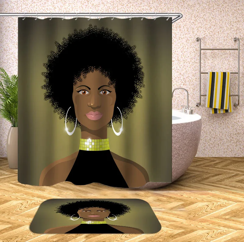 Wholesale Custom Print Bathroom Sets With Shower Curtain And Rugs Personalized Shower Curtain Waterproof