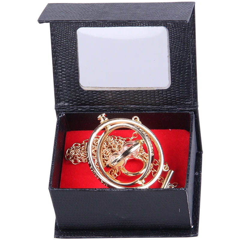 Hermione Cosplay Jewelry Hourglass Time Turner Pendant Necklace