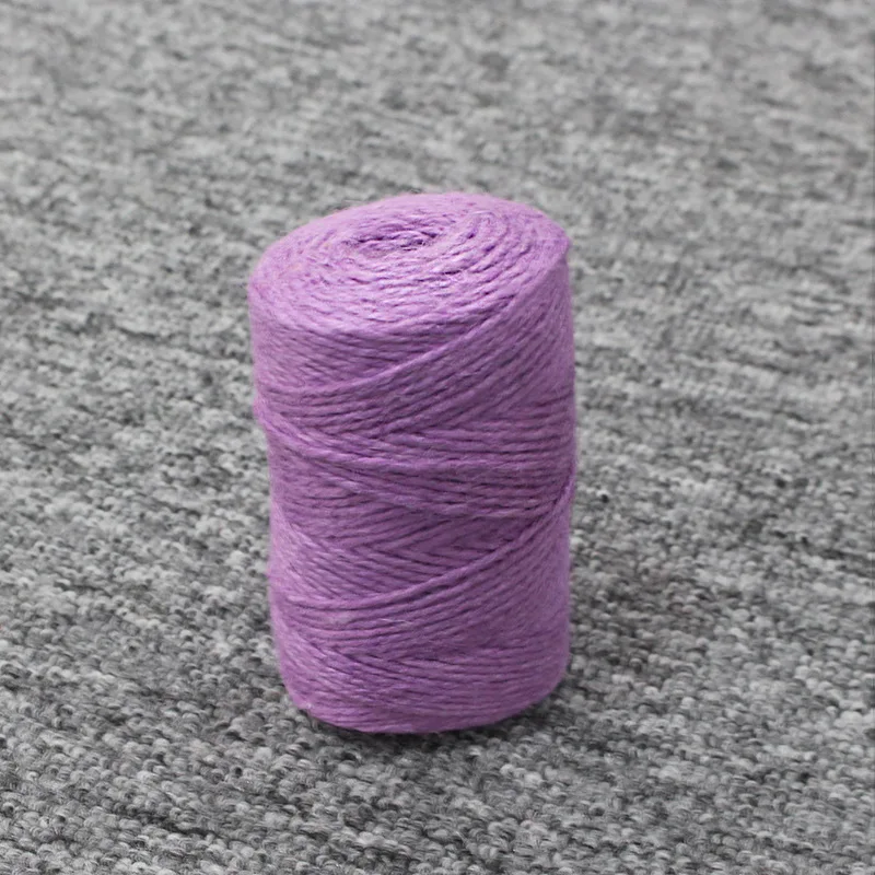 
 Двойная плетеная веревка 3 мм, 5 мм, 6 мм, полиэфирный нейлоновый шнур, джутовая упаковочная веревка  