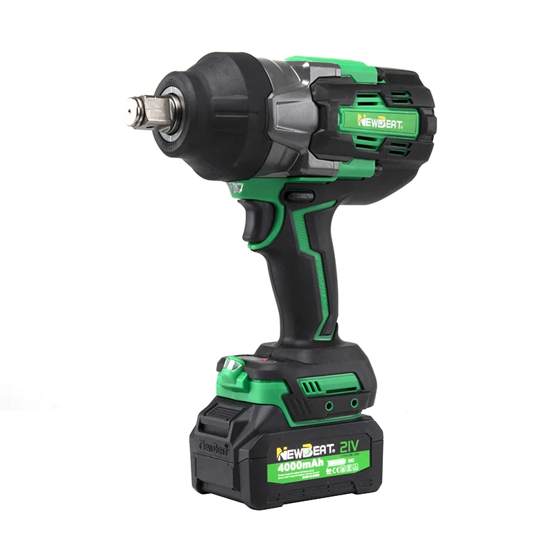 NewBeat Portable Handle Tools 1300N Cordless 3/4 Heavy Duty Battery Power Brushless Torque Impact Wrench Set