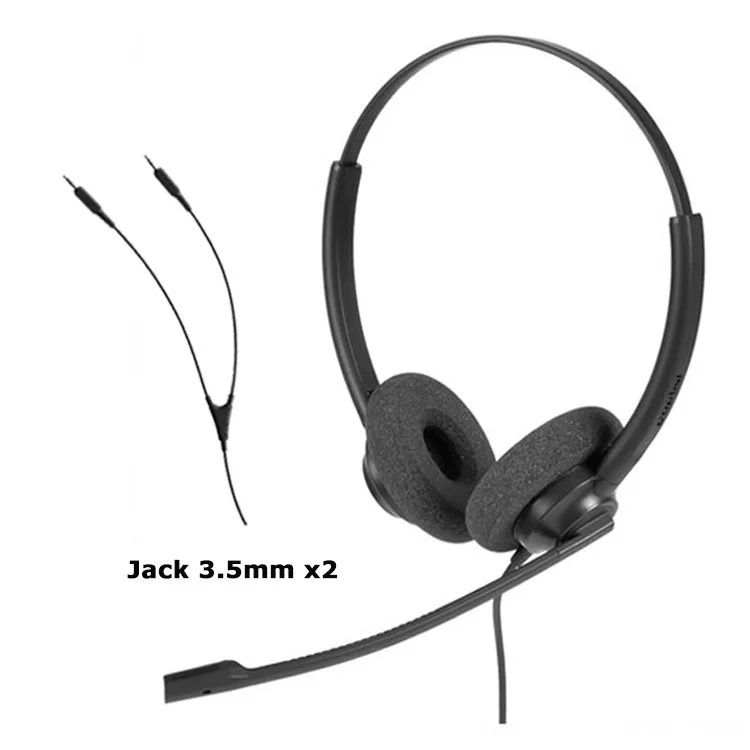 Best Buy Office Headset Phone Plug In The 3.5mm Dual Plug Call Center Headset Of The Computer