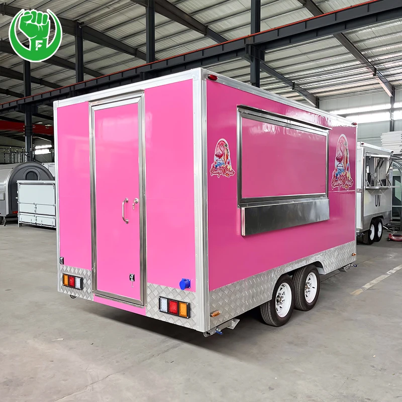 pizza food truck fiberglass food trailer vending food cart made in the united states