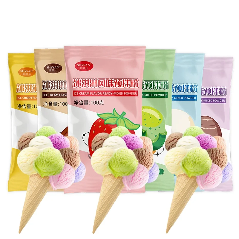 Wholesale 100grams home diy hard powder ice cream and ice cream powder