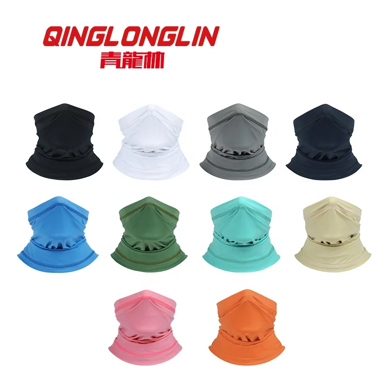 QINGLONGLIN Custom Neck Gaiter for Men and Women cooling Soft High Quality Skin Friendly Fabric Bandana Scarf Outdoor Sports