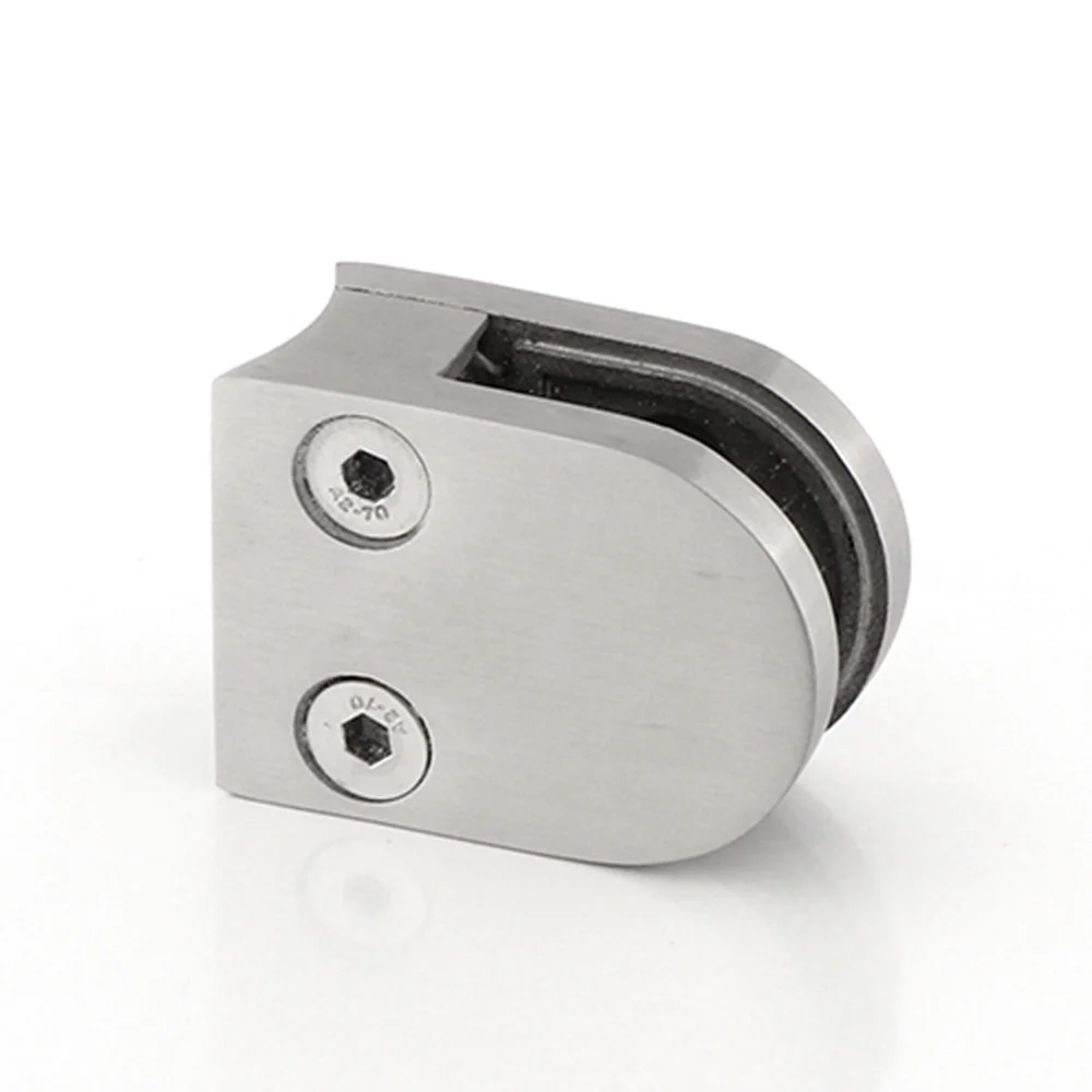 Good Quality Handrail Fitting Accessories  304 inox Glass Fitting Clip Stair  Frameless Stainless Steel Spigot  Glass Clamp