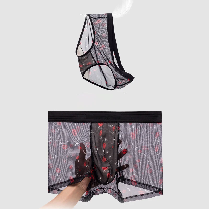 Unterwasche боксеры ставит качество мужские баннеры трусы-боксеры с изображением со средней посадкой вязанное одеяло «хвост русалки» для удобные плавки, нижнее белье, нижнее белье с мешочком для