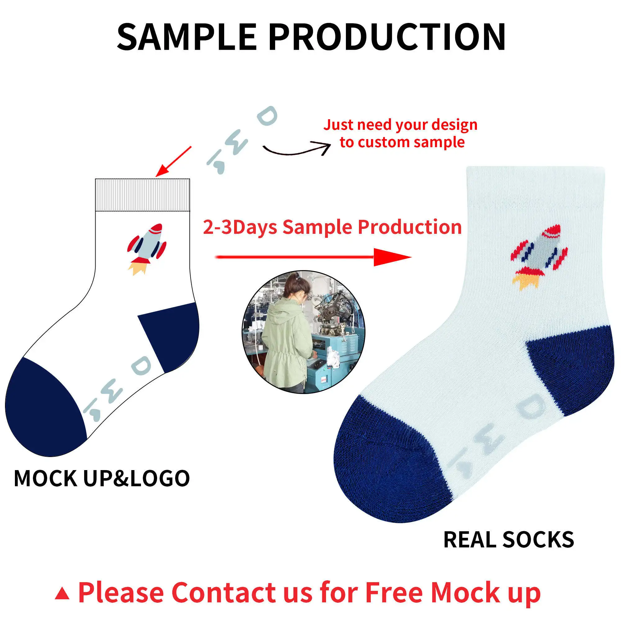 Breathable warm soft cozy winter kids socks organic cotton ribbed custom infant baby newborn girl boy socks