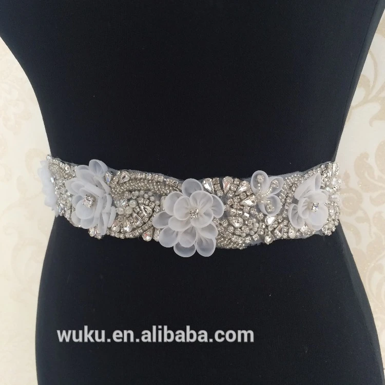 wuku flower handmake sash belt trims for 2016