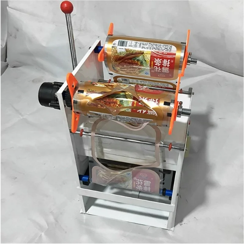 
Semi-automatic Tray Sealer Packaging Machine Plastic Food Container Sealing Meal Table Top Heat Tray Small packing machine 