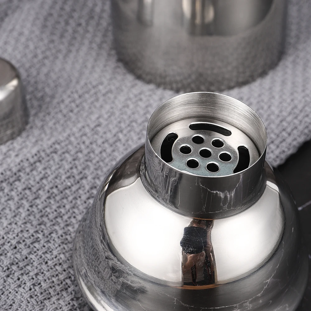 Factory Direct 550ML 18OZ Stainless Steel Cocktail bar Tool Set Metal Shaker