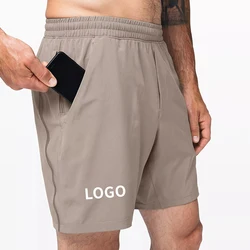 2023 Eco-Friendly Fabric Men Sweat Shorts With Logo  Quick Dry Stretch Khaki Gym Men Shorts For Men