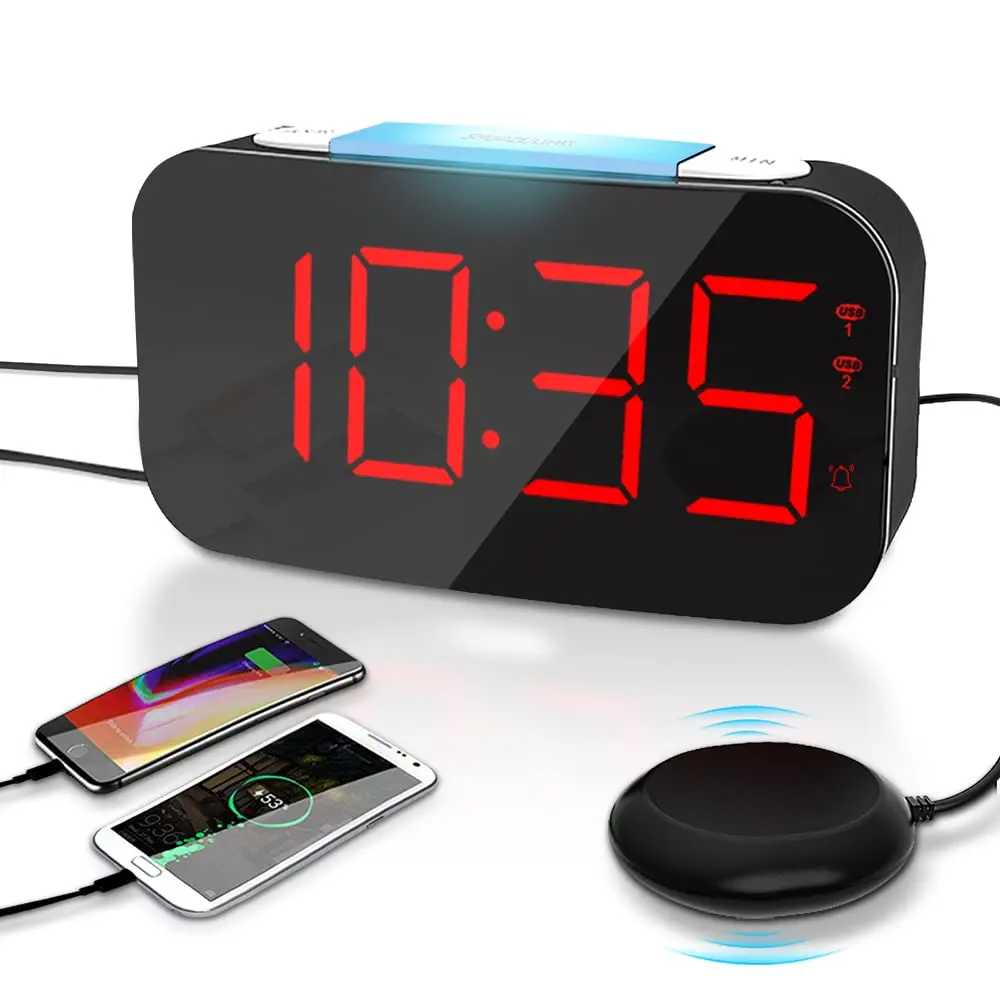 Brand New High Quality Led Clock Digital Desktop Electronic Snooze