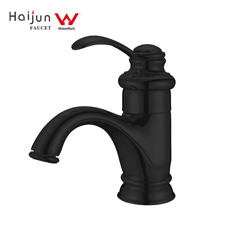 Китай производитель сантехники одно отверстие черный цвет покрытие бассейна кран