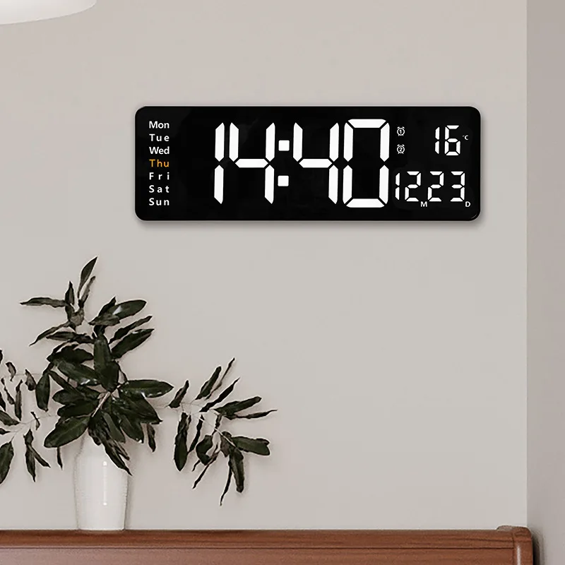 JOY 16 Inch Hot Selling Digital Clock Simple Style Clock LED Electronic Alarm Clock Suitable for Living Room and Bedroom