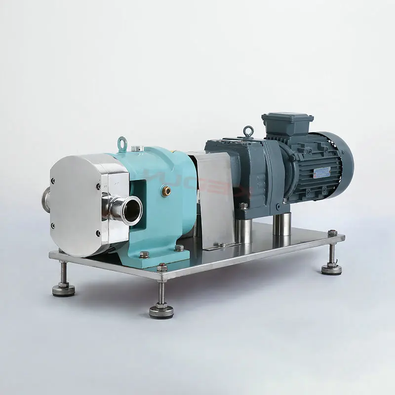Factory direct selling food grade rotary pump high viscosity sanitary stainless steel rotary vane pump