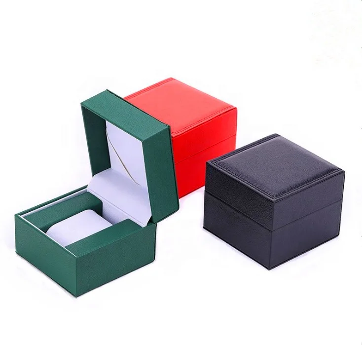 Wholesale Ladies Mens Watch Gift Box Custom Handmade PU Leather Winder Watch Collection Box