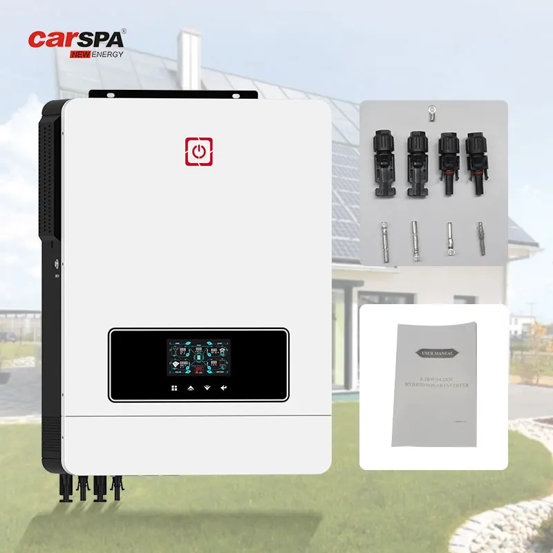 Carspa Hybrid Solar  8.2KW 10.2KW On Off Grid MPPT Hybrid Solar Inverter 8KW 10KW