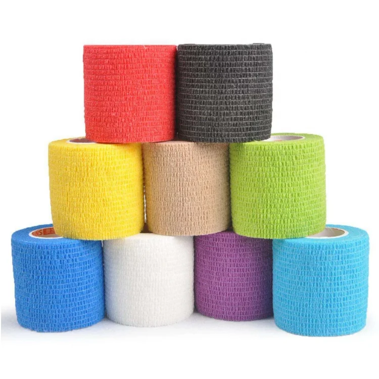 
Medical Disposable Skin Color Cotton Elastic Self Adhesive Cohesive Bandage, CE ISO Certificated 