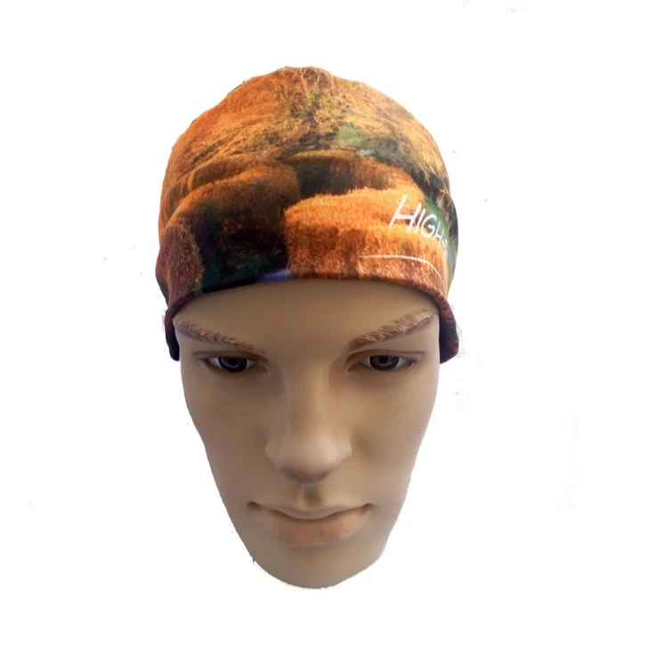 Outdoor elastic custom logo quick dry sports cap