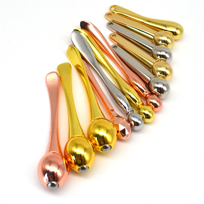 
Luxury eye cream stick customized color facial massage makeup spoon 