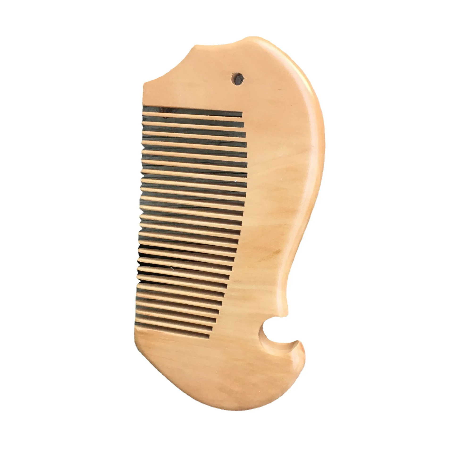 Wholesale Fish Baby Neem Natural Bamboo Detangling Massage Comb Wood House Hair Brush Wooden Comb