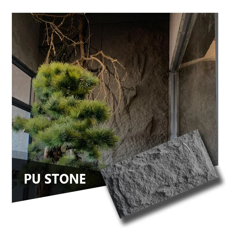 Factory Direct Selling Lightweight PU Stone Polyurethane PU Faux Brick 3D Decoration