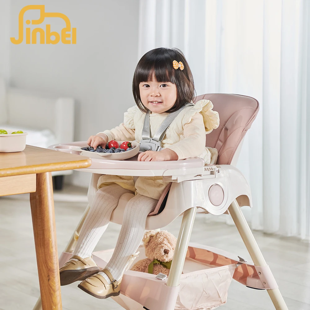 Jinbei 6 in 1 Portable Foldable Kids Feeding Chairs Baby High Dining Chair