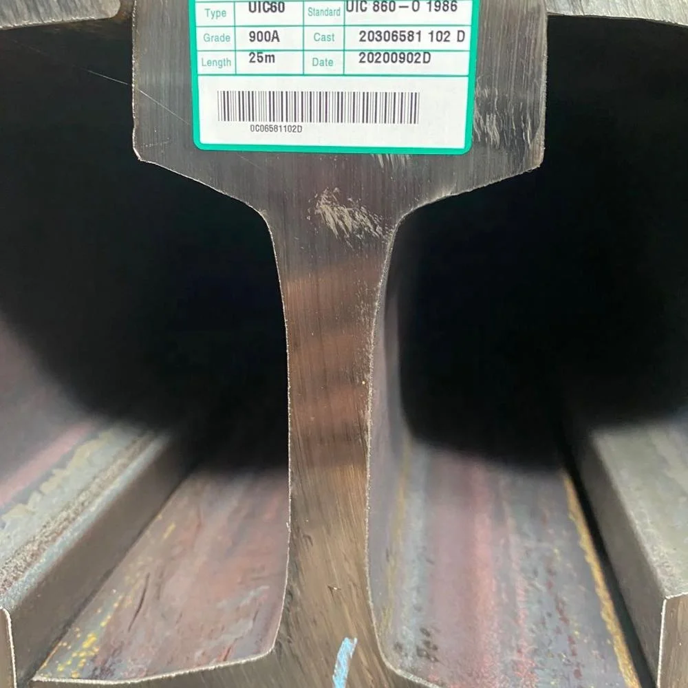 Free Sample for check first Railroad Steel Rail 43kg/m 50kg/m 60kg/m 75kg/m U75V R260 Heavy Train Rail