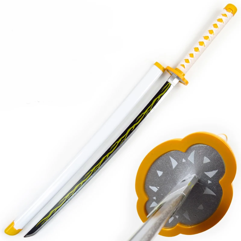 Popular Anime Demon Slayer Agatsuma Zenitsu  wooden toy sword in bulk