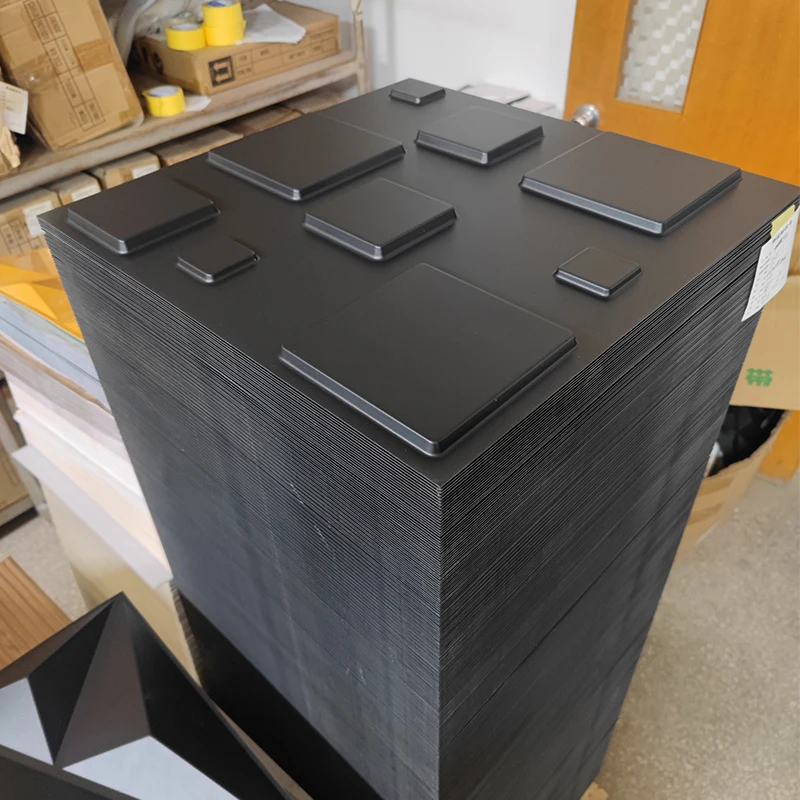 panel 3d pvc wall art decorative exterior 3d effect pvc wall panels adhesive glue fluted wall panels black 1mm