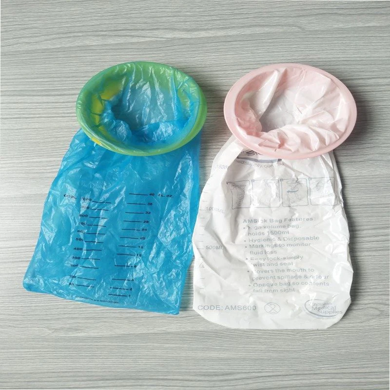 1 Pack of 20 Vomit Bags Disposable,Plastic Barf Bags Emesis Bags for Car Motion Travel,Pregnant Women,Kids,Taxis Drivers,1000ml