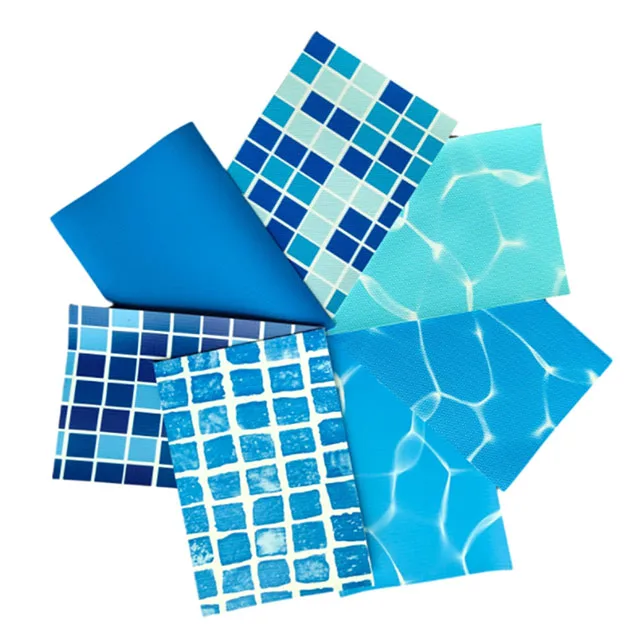 Заводская цена, пользовательская мозаика, ПВХ покрытие для бассейна с анти-ультрафиолетовой ПВХ мембраной для подземного