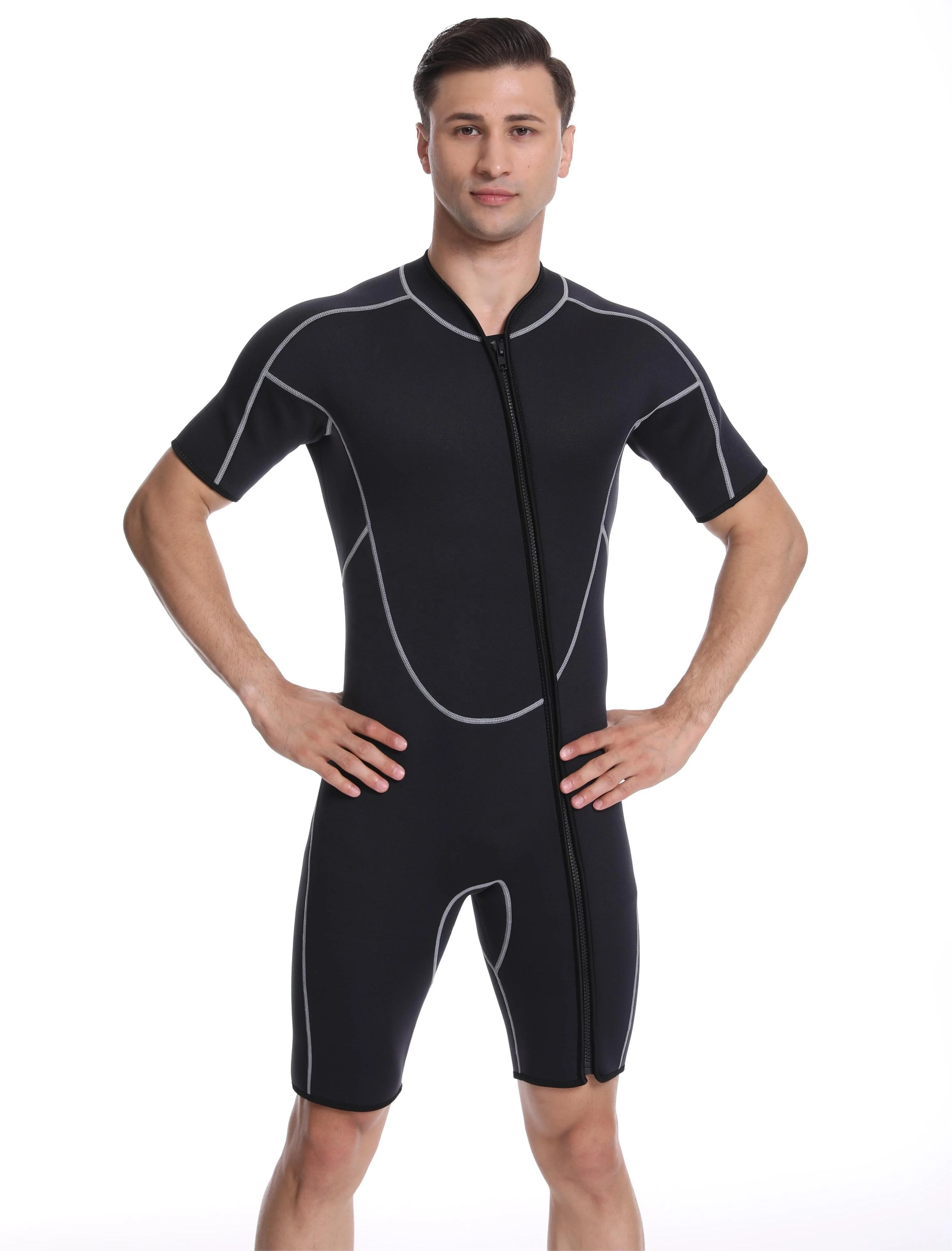 1.5mm 2mm 3mm Custom Shorty Neoprene Diving Suits Soft Sleeve Mens Surfing Swimming Freediving Wetsuit