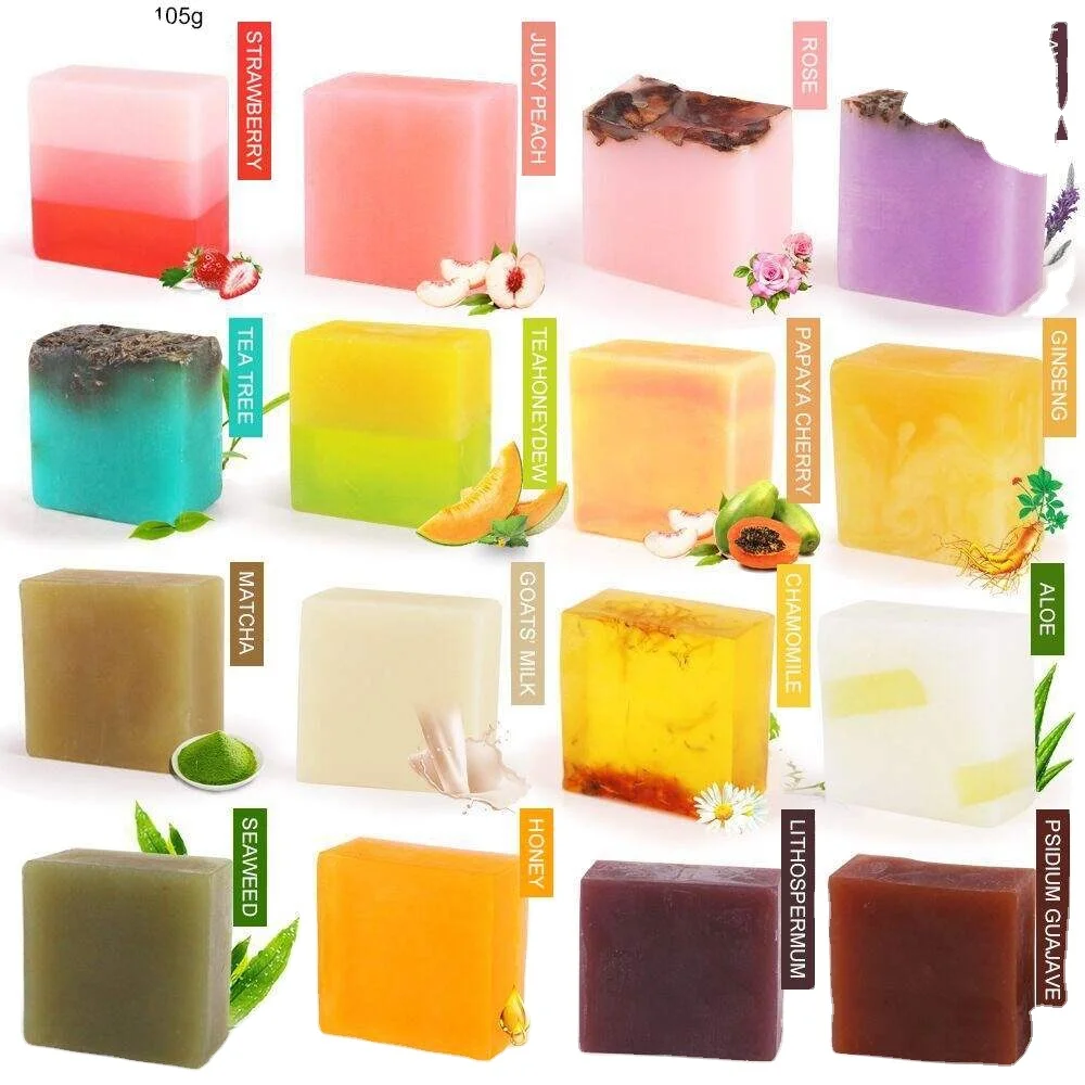 amino acid essential oil flower baby moroccan bath transparent round honey handmade soap