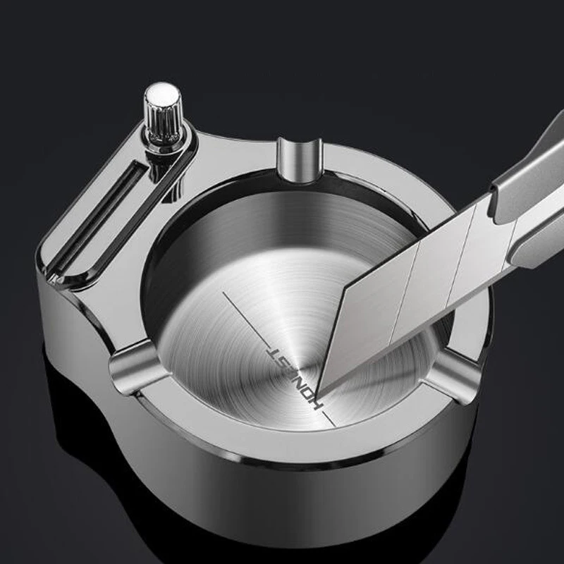  Оптовая продажа умное покрытие для курения Aschenbecher портативная пепельница из нержавеющей стали сигар керосиновая