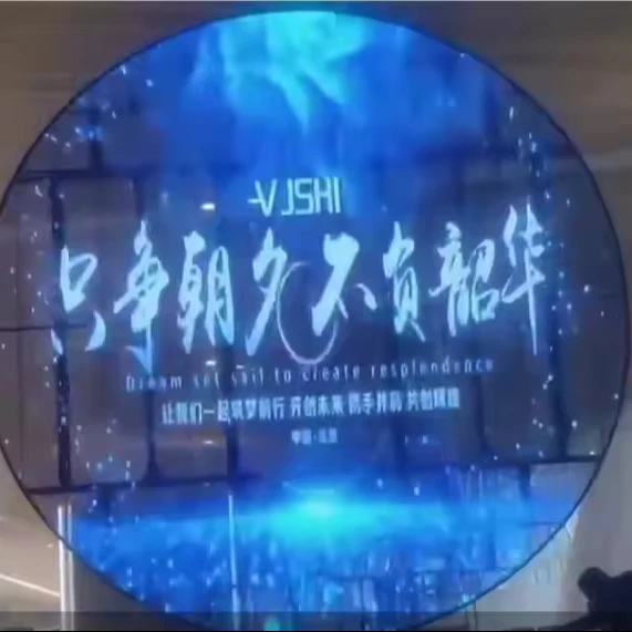 Полный цвет HD Круг рекламный видео специальный Популярный Медиаплеер SDK Круглый прозрачный СВЕТОДИОДНЫЙ экран